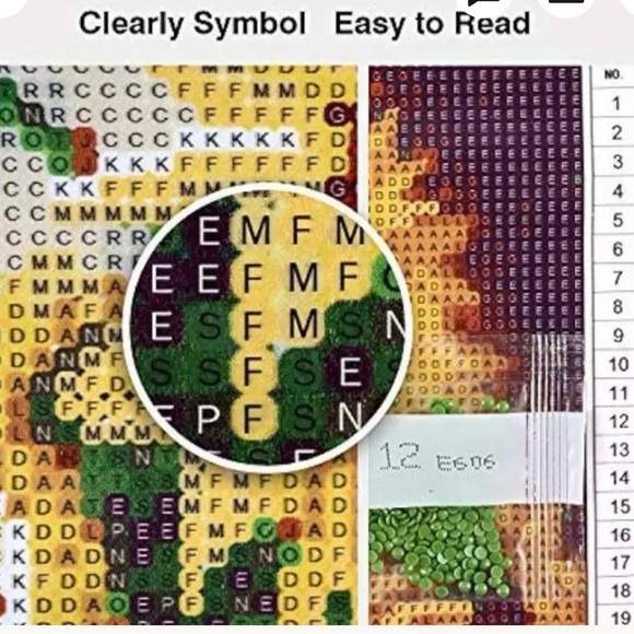 Diamond Art Kit Cute Cartoon Girl and Lizard - Picture 8 of 9